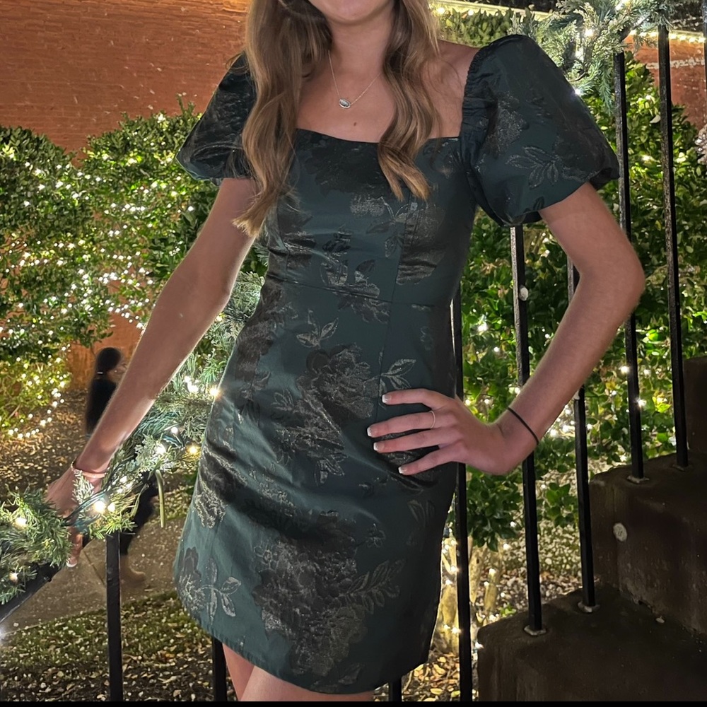 Altar'd State Teal Floral Dress